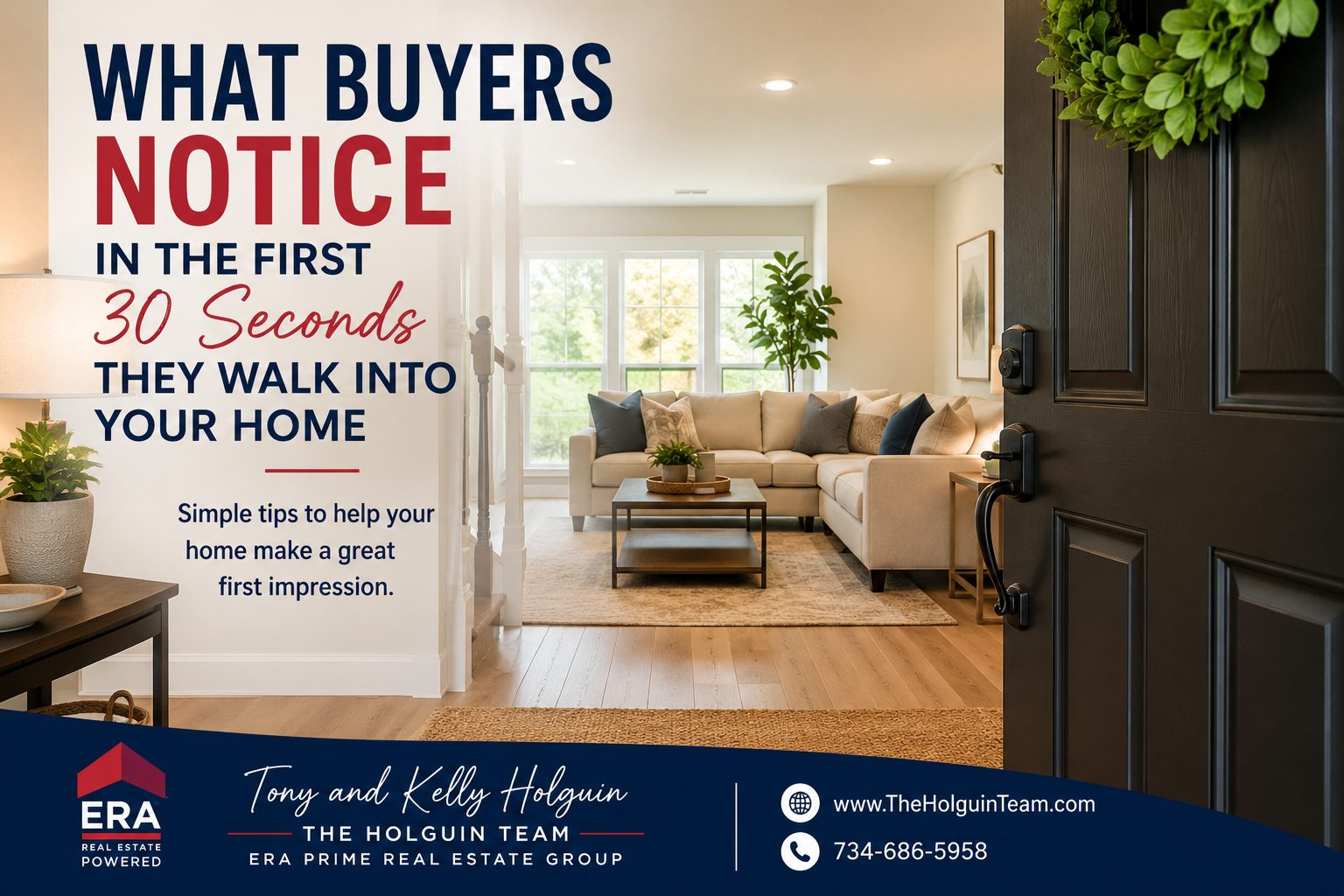 What buyers notice in your home during the first 30 seconds